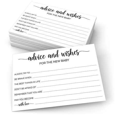 advice and wishes cards|amazon baby advice cards.